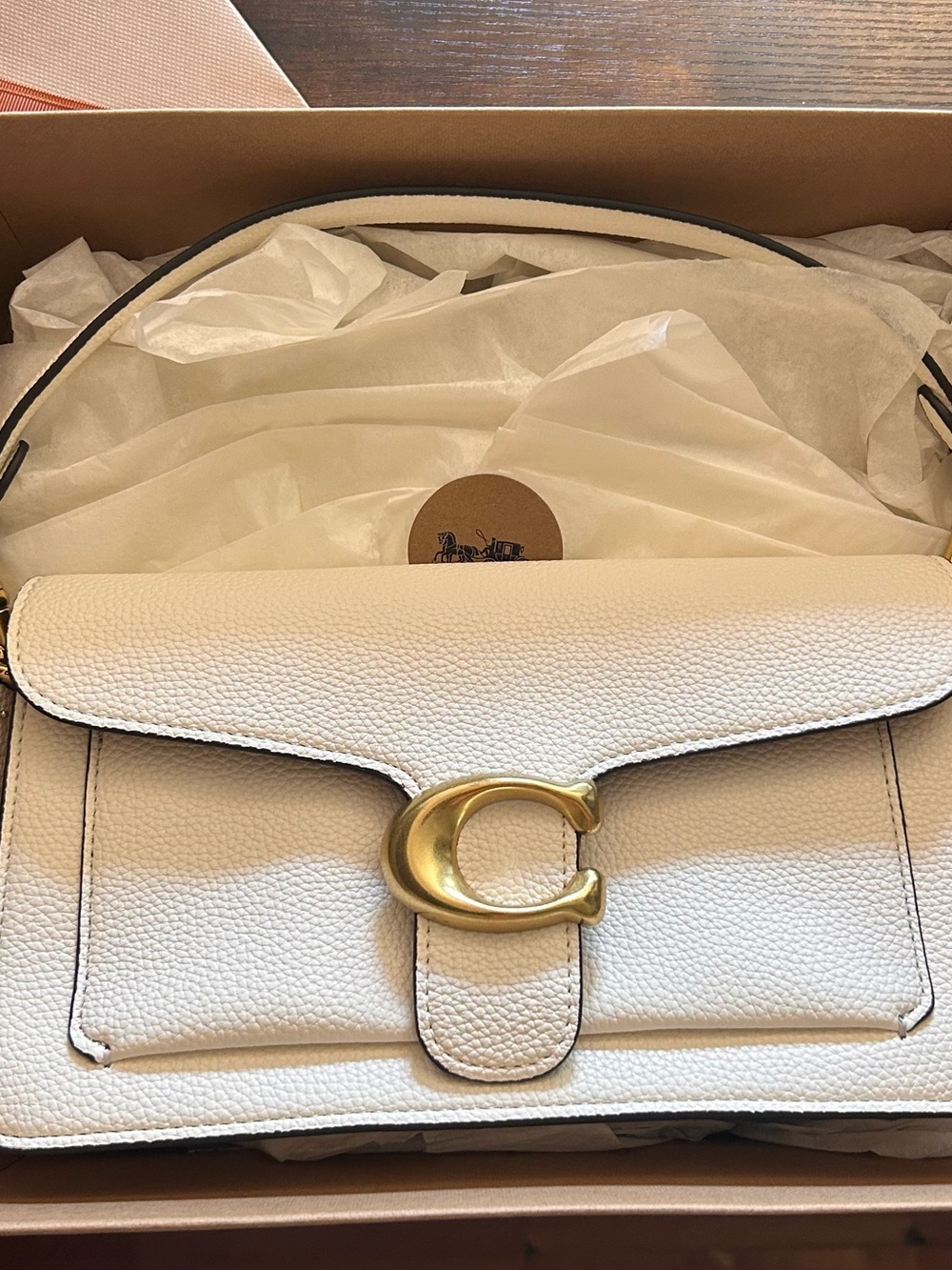 “Chalk” Coach Shoulder Bag 26 With Receipt